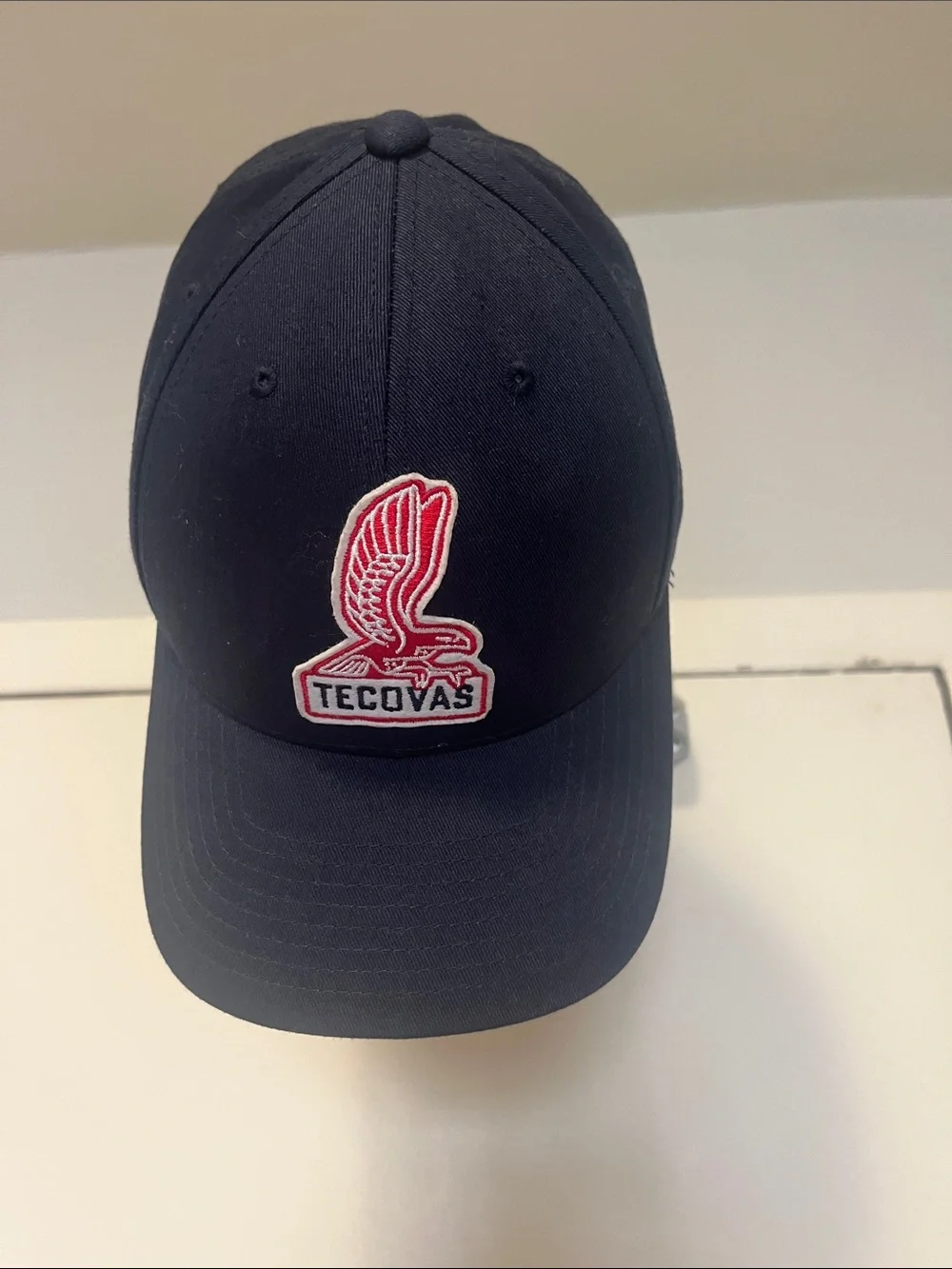 Tecovas Navy Cap with Red & White Eagle Patch